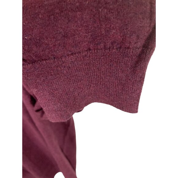Claiborne XL Burgundy V-Neck Sweater - Picture 3 of 5